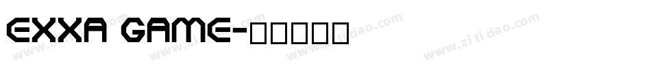 EXXA GAME字体转换